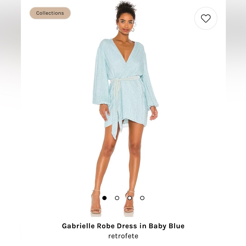 retrofete - Gabrielle Robe Dress in Baby Blue